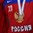 MONTREAL, CANADA - JANUARY 5: A closeup of the bronze medal hanging on the neck of  a Team Russia player after winning 2-1 in OT against Sweden during the bronze medal game at the 2017 IIHF World Junior Championship. (Photo by Matt Zambonin/HHOF-IIHF Images)

